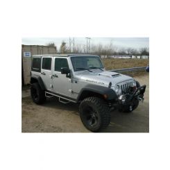 N-Fab Nerf Step 07-17 For Jeep Wrangler JK 4 Door All Tex. Black W2W 3in