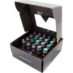 NRG 700 Series M12 X 1.5 Steel Lug Nut w/Dust Cap Cover Set 21 P