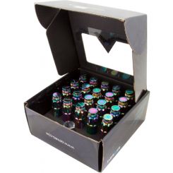 NRG 700 Series M12 X 1.25 Steel Lug Nut w/Dust Cap Cover Set 21