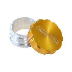 Aeroflow 2 Inch Billet Aluminium Weld-On Filler With Gold Cap