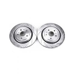 Power Stop 16-18 Cadillac ATS Rear Evolution Drilled & Slotted Roto