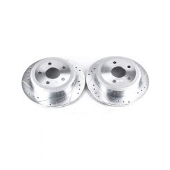 Power Stop 07-17 For Jeep Wrangler Rear Evolution Drilled & Slotted