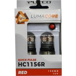 Putco LumaCore 1156 Red Pair x3 Strobe w/ Bright Stop
