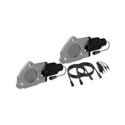 QTP 2.25in Bolt-On QTEC Dual Electric Cutout Valves Pair