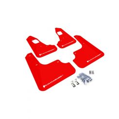 Rally Armor 2008+ For Mitsubishi EVO X UR Red Mud Flap w/ White