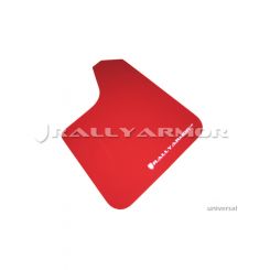 Rally Armor Universal fitment no hardware UR Red Mud Flap w/ Whi