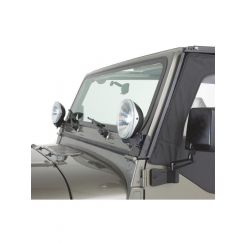 Rampage 1976-1983 For Jeep CJ5 Windshield Hinge Light Bracket Black