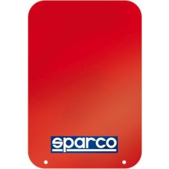 Sparco Mud Flap Pair Red
