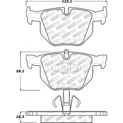 StopTech Street Select Brake Pads Rear (305.11700)