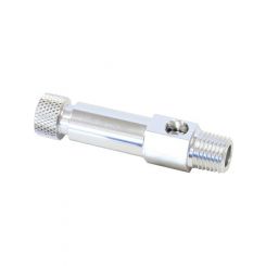 Aeroflow Injector Hat Adjustable Air Bleed Silver Finish.