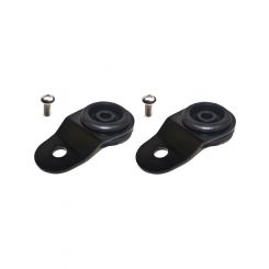 Torque Solution Radiator Mount Combo with Inserts Black : For Mits