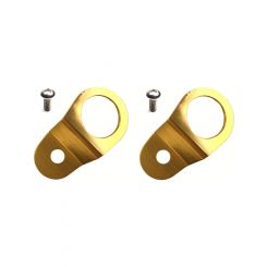 Torque Solution Radiator Mount Combo Gold : For Mitsubishi Evolutio