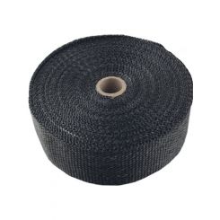 Torque Solution Fiberglass Exhaust Wrap Universal 1inx50ft Black