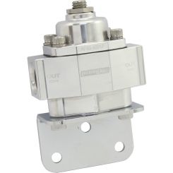 Aeroflow 2-Port Fuel Pressure Regulator 3/8" ORB, 1-4 PSI Polished