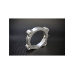 Torque Solution Throttle Body Spacer Silver: For Hyundai Genesis V6