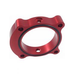 Torque Solution Throttle Body Spacer Red: 13+ For Hyundai Genesis
