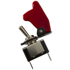 Aeroflow Red Covered Rocket / Missile Switch 12V 20A