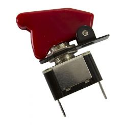 Aeroflow Red Covered Rocket / Missile Switch 12V 20A