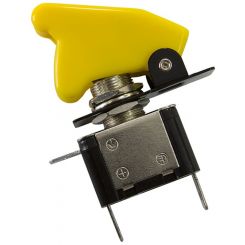 Aeroflow Yellow Covered Led Rocket / Missile Switch 12V 20A