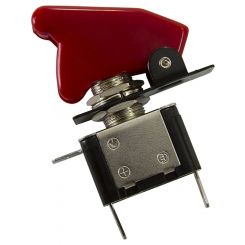 Aeroflow Red Covered Led Rocket / Missile Switch 12V 20A