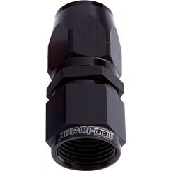Aeroflow 500 Series Cutter Swivel Straight Hose End -10AN Black