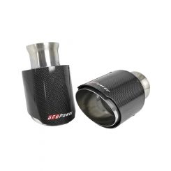 AFE Mach Force-XP 4-1/2in Carbon Fiber OE Replacement Exhaust Tips
