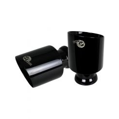 AFE Mach Force-XP 4-1/2in Black OE Replacement Exhaust Tips For 15-…
