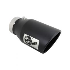 AFE Diesel Exhaust Tip Bolt On Black 4in Inlex x 6in Outlet x 12i…