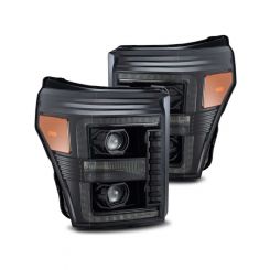 Alpharex For 11-16 Ford F-350 SD Luxx LED Proj Headlights Plank Style A…