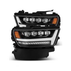 Alpharex For 19-20 Ram 1500HD Nova LED Proj Headlights Plank Style Glos…