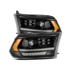Alpharex For 09-18 Dodge Ram 1500HD PRO-Series Proj Headlights Plank St…