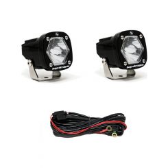 Baja Designs S1 Spot LED Light w/ Mounting Bracket Pair