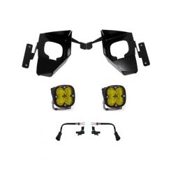 Baja Designs For 16-18 Silverado Squadron Sport Fog Pocket Kit W/C Ambe
