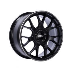 BBS CH-R 18x8.5 5x112 ET38 Satin Black Polished Rim Protector Wheel -…