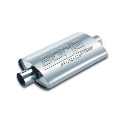 Borla Universal Pro-XS Oval 2.5in Inlet/Outlet Center/Center Notched Mu…