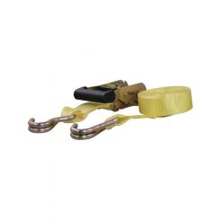 Curt 14ft Yellow Cargo Strap w/J-Hooks 1667lbs