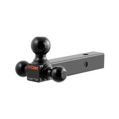 Curt Multi-Ball Mount 2in Hollow Shank 1-7/8in 2in & 2-5/16in Black Ball…