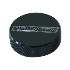 Aeroflow Black Billet Air Cleaner Nut Tall Profile, 5/16 Inch UNC