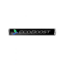 Ford Racing Black/Silver EcoBoost Emblem 3-1/2in x 9/16in Set of…