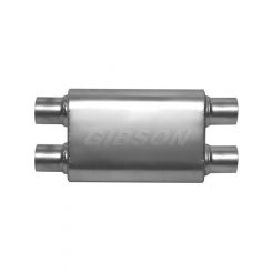 Gibson CFT Superflow Dual/Dual Oval Muffler 4x9x13in/2.25in Inlet/2.25i…
