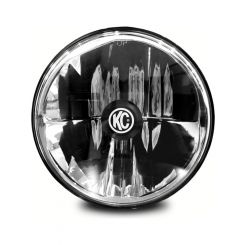 KC Hilites 7" Gravity LED H4 Single Headlight Driving Beam For 97-06 Jeep TJ