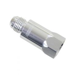 Aeroflow Roll Over Valve -8AN Silver -8 Female ORB to -8 Male AN