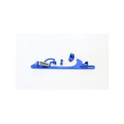 Aeroflow Billet Throttle Cable Bracket 4150 Style Blue