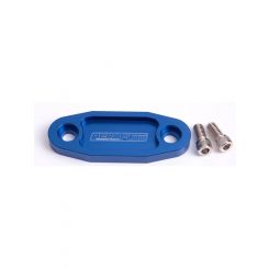 Aeroflow Billet Fuel Pump Block-Off Plate Blue For Ford 302-351C