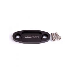 Aeroflow Billet Fuel Pump Block-Off Plate Black For Ford 302-351C