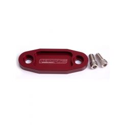 Aeroflow Billet Fuel Pump Block-Off Plate Red For Ford 302-351C