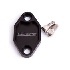 Aeroflow Billet Fuel Pump Block-Off Plate Black For Holden V8