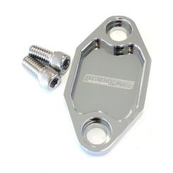 Aeroflow Billet Fuel Pump Block-Off Plate Chrome For Holden V8