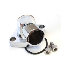 Aeroflow Thermostat Housing Chrome For SB, BB Chevy Swivel