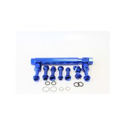 Aeroflow Adjustable Billet Fuel Log Blue